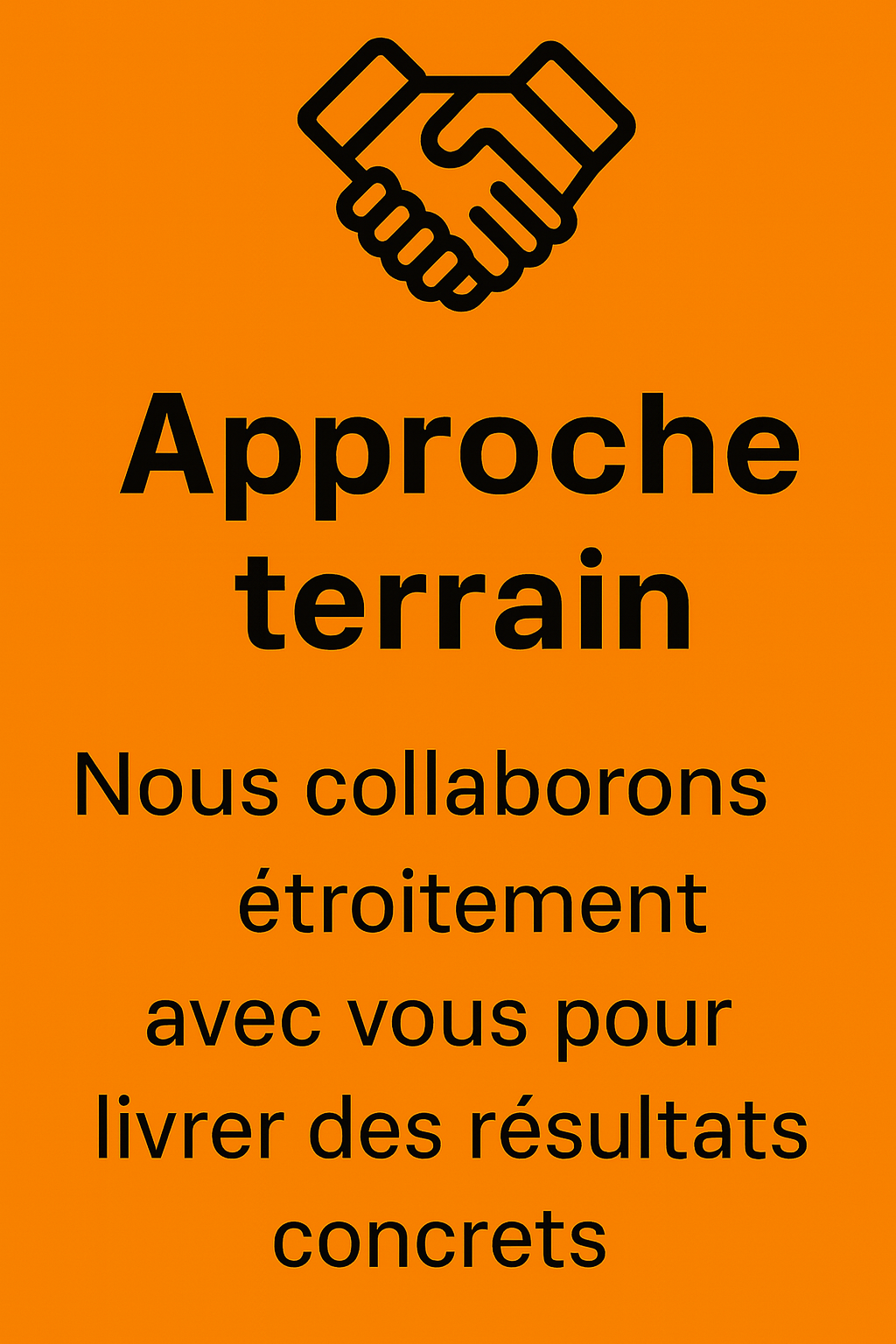Approche terrain