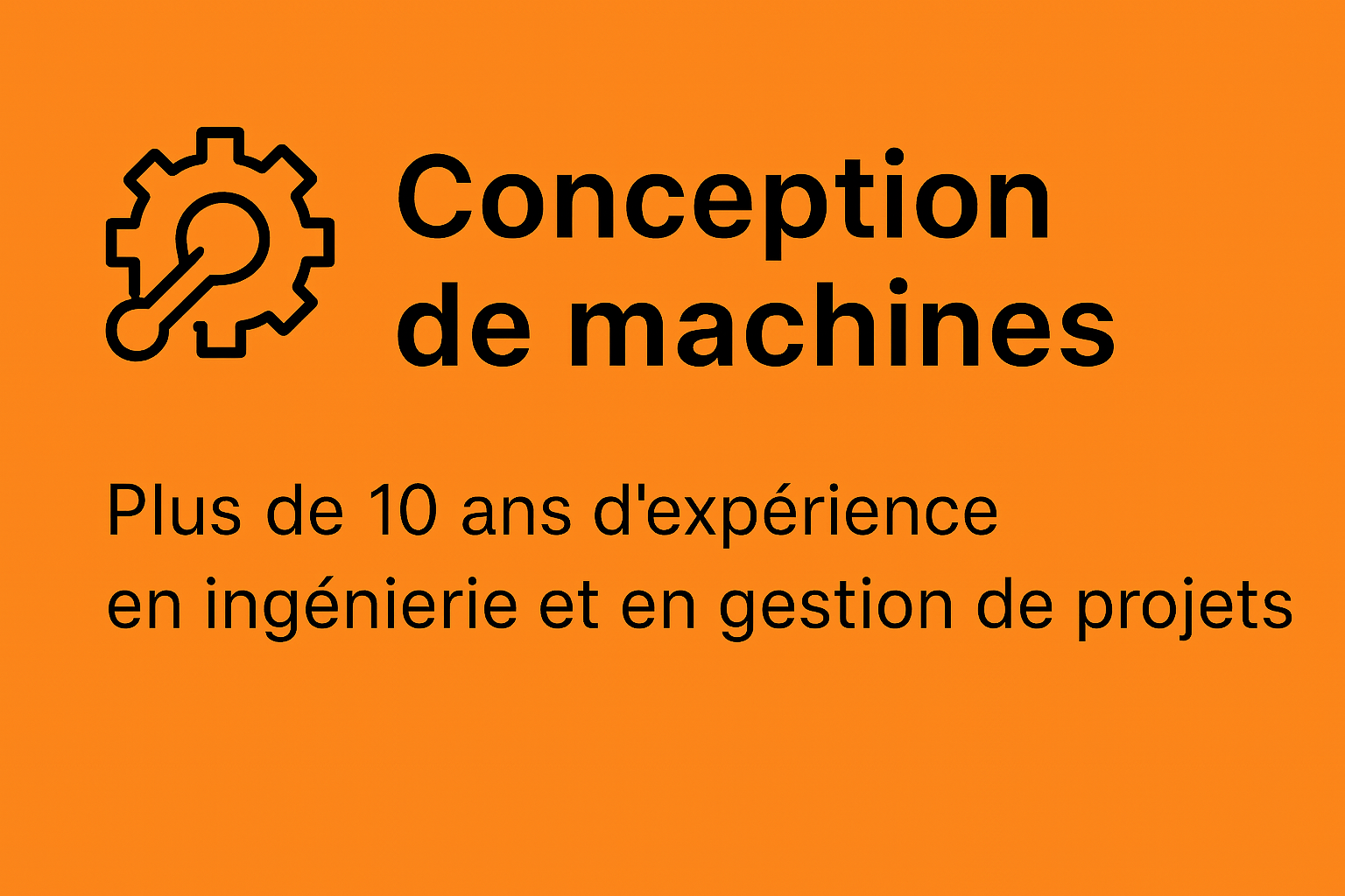 Conception de machines