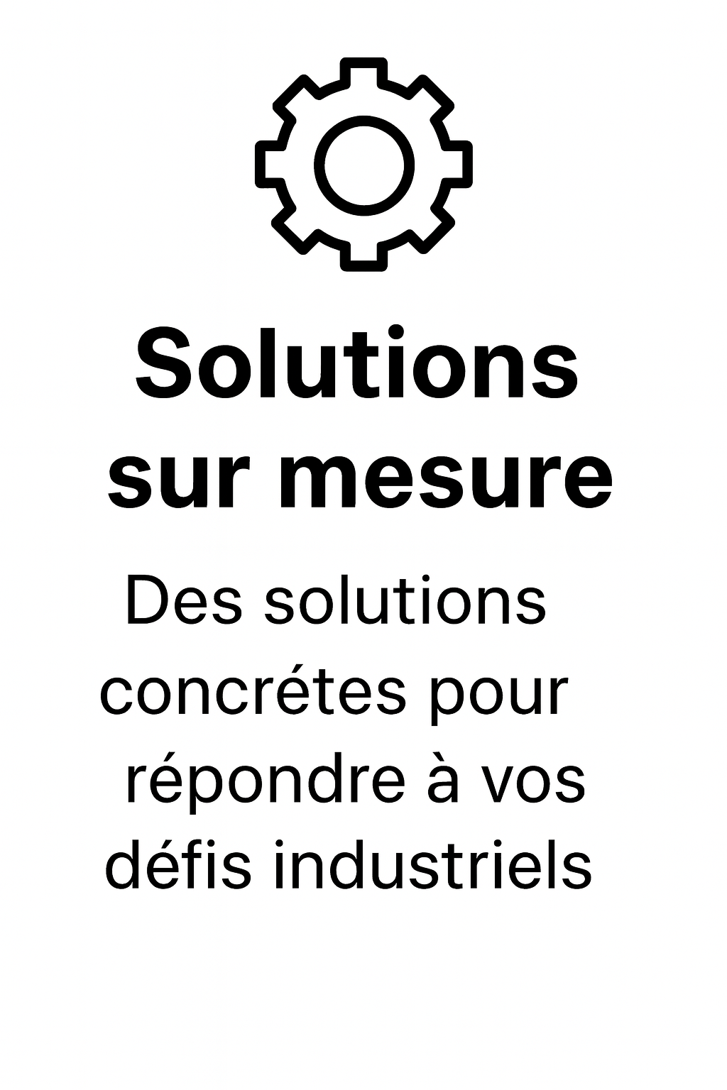 Solutions sur mesure